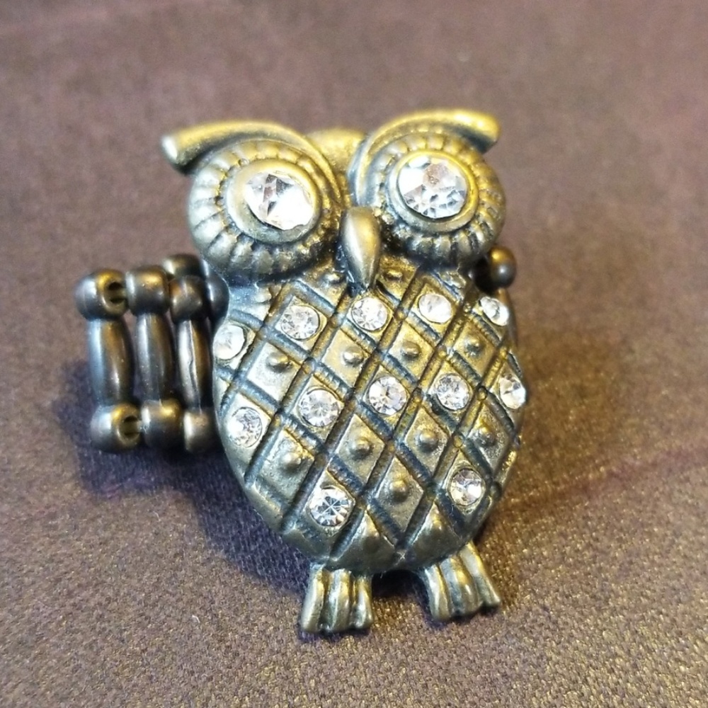Bronze Owl Ring